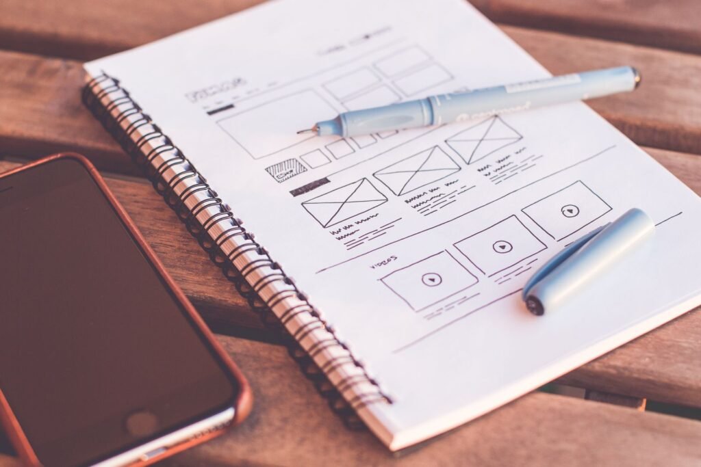 7-day WordPress website build laptop workspace