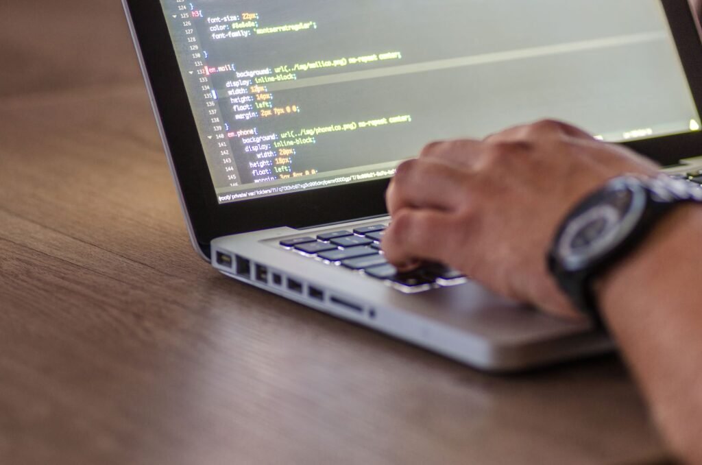 CRM software code screen