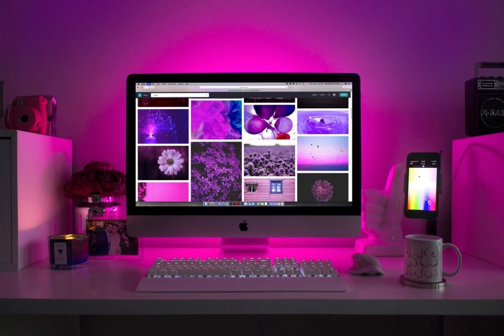 web design workspace laptop themes